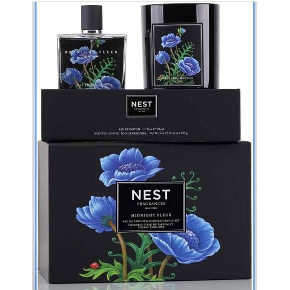 Nest Fragrance Midnight Fleur - 1.7 oz EDP spray + 9 oz candle - Gift Set - Picture 1 of 2